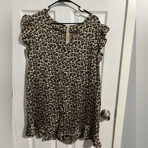 Large leopard print dress